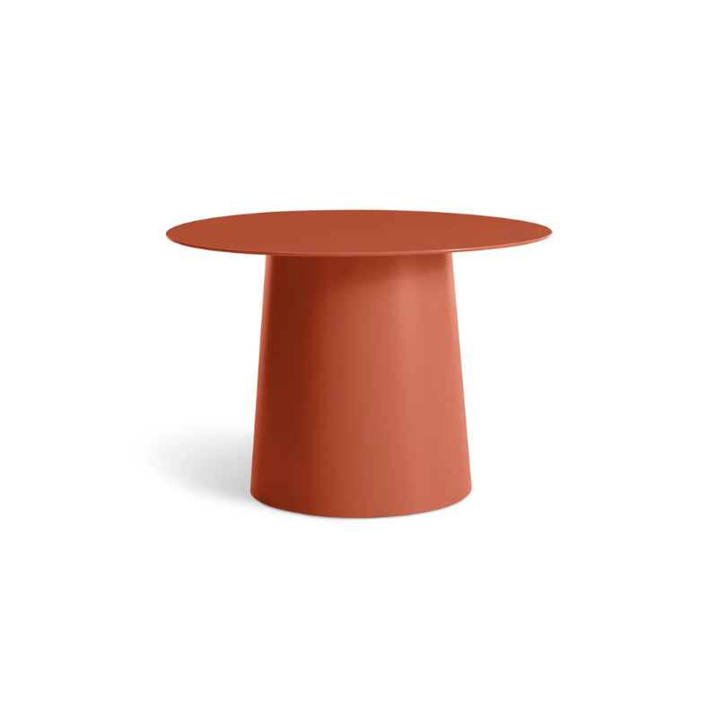 The Circula Low Side Table from Blu Dot in tomato.