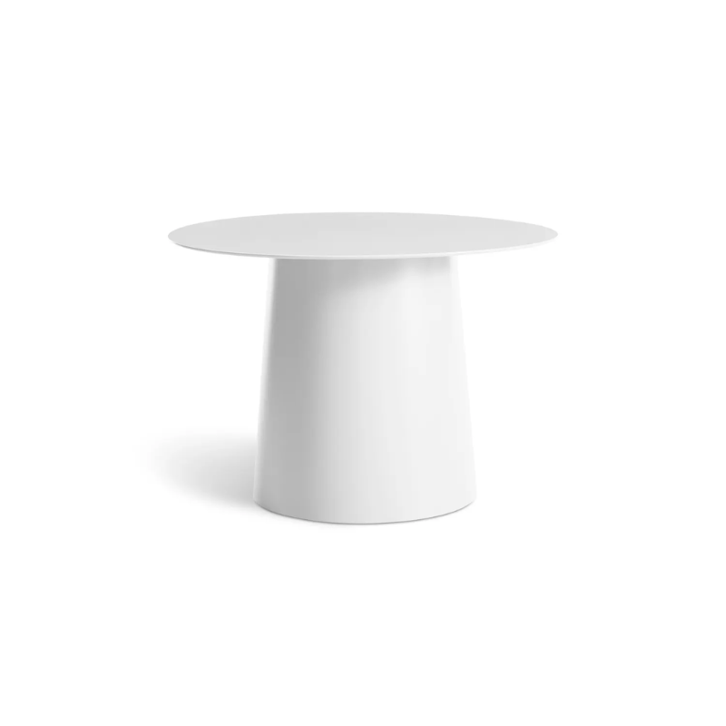 The Circula Low Side Table from Blu Dot in white.
