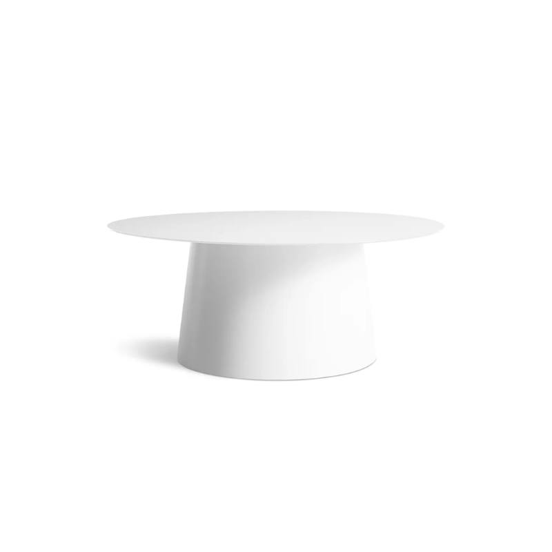 The Circula Small Coffee Table from Blu Dot in white.