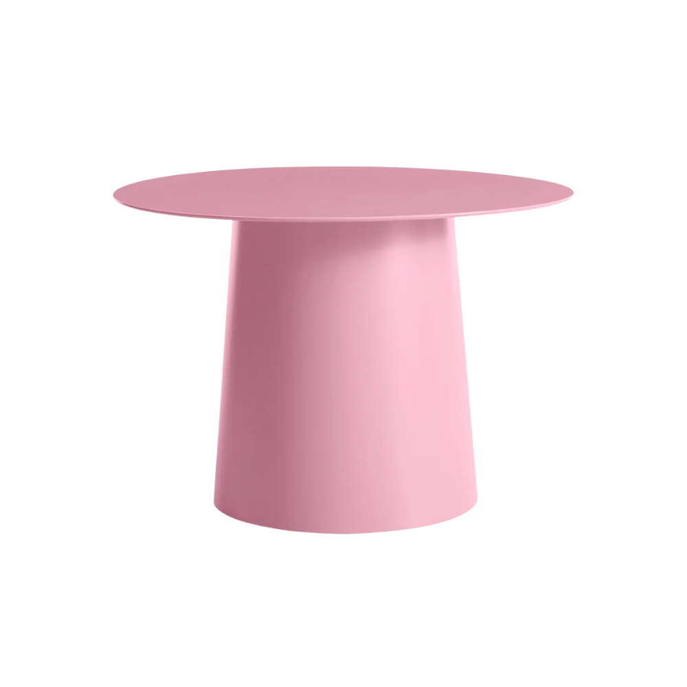 The Circula Low Side Table from Blu Dot in Bubblegum.