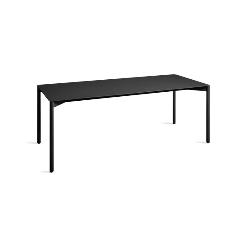 The Comeuppance Dining Table from Blu Dot in oblivion in a view from the top.