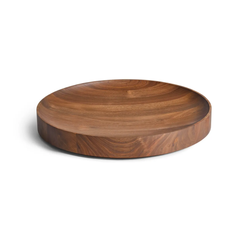 The Cusp Large Bowl from Blu Dot in walnut.