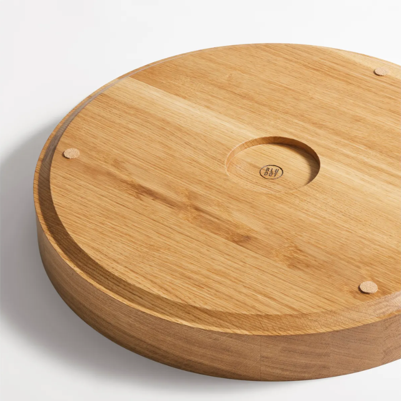 The Cusp Large Bowl from Blu Dot in white oak base.