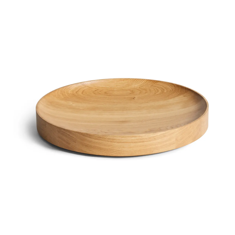 The Cusp Large Bowl from Blu Dot in white oak.