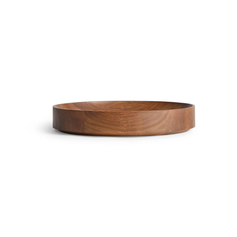 The Cusp Medium Bowl from Blu Dot in walnut.
