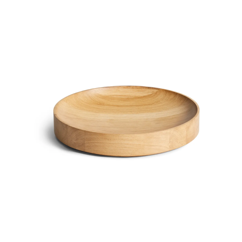 The Cusp Medium Bowl from Blu Dot in white oak.