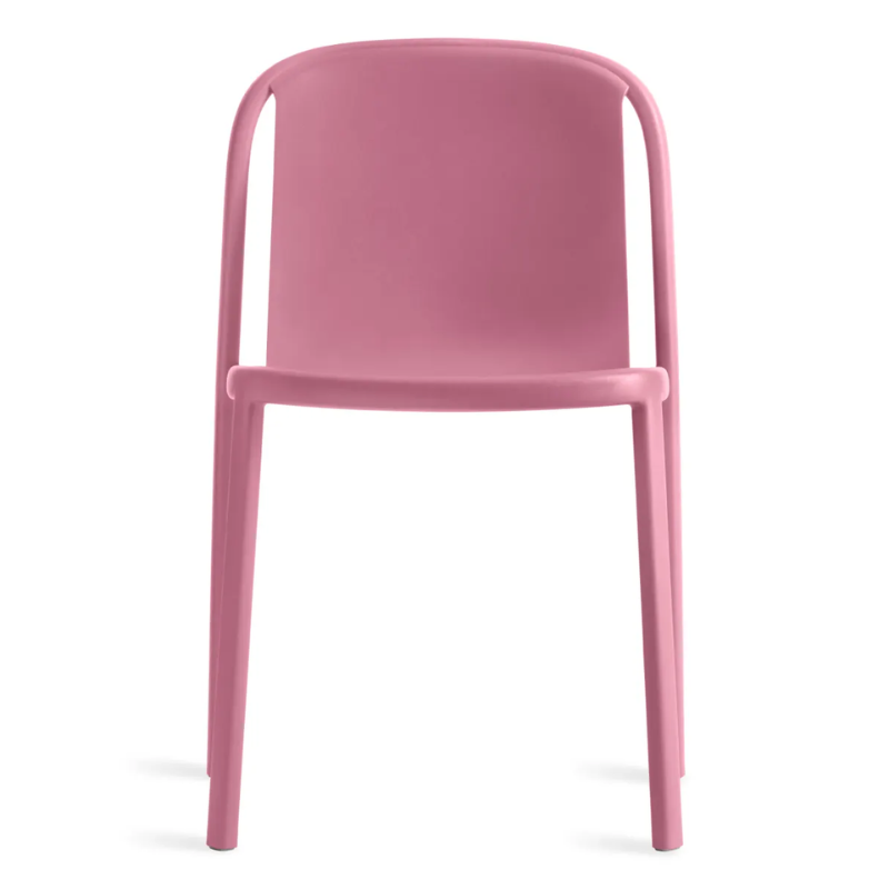 The Decade Chair from Blu Dot in bubblegum.