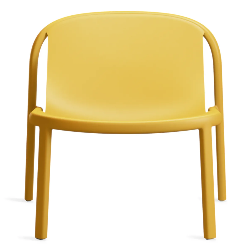 The Decade Lounge Chair from Blu Dot in mustard.