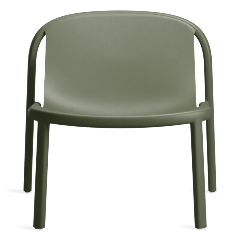 The Decade Lounge Chair from Blu Dot in olive.