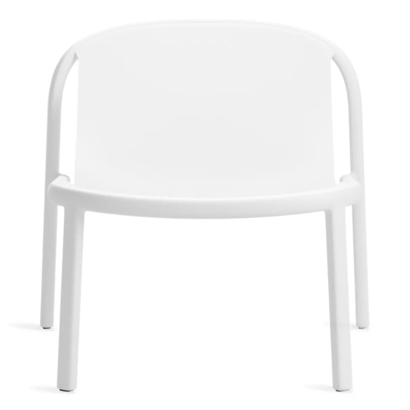 The Decade Lounge Chair from Blu Dot in white.