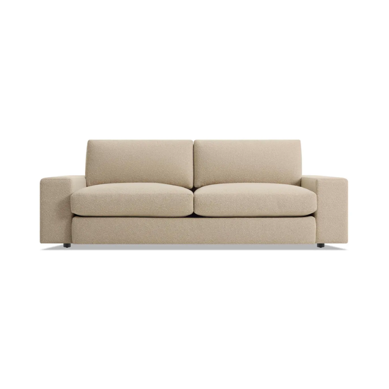 The 82 inch Esker Sofa from Blu Dot in Kelso camel.