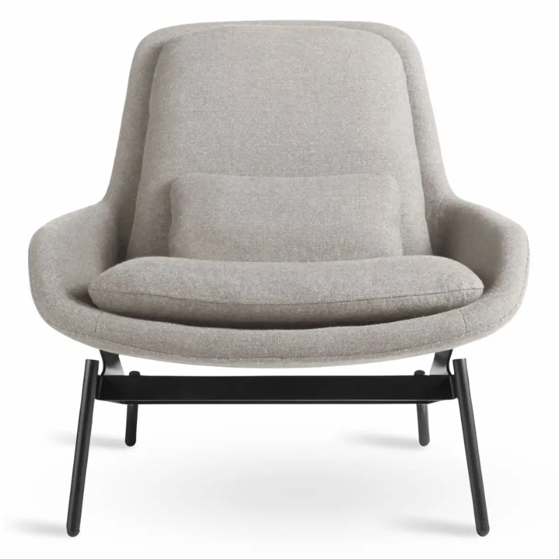 The Field Lounge Chair from Blu Dot in edwards light grey.