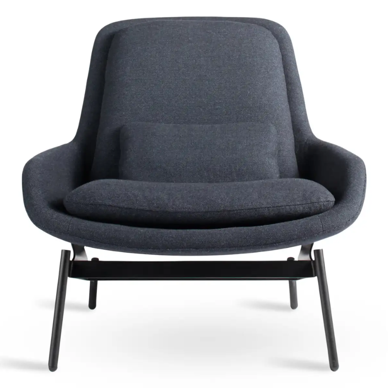 The Field Lounge Chair from Blu Dot in edwards navy.
