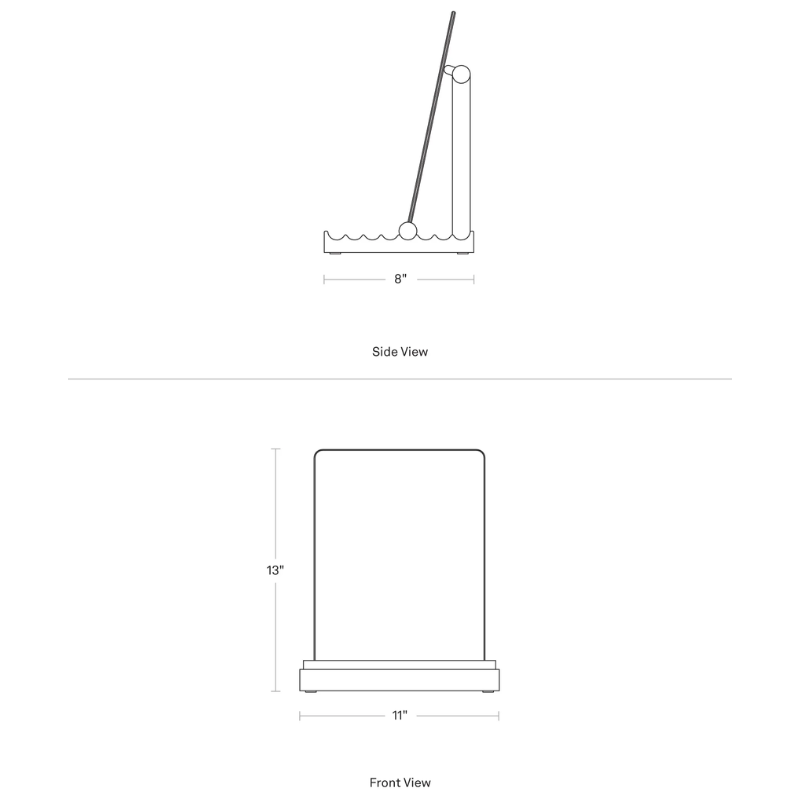 The Furrow Table Mirror from Blu Dot dimensions. all-groups