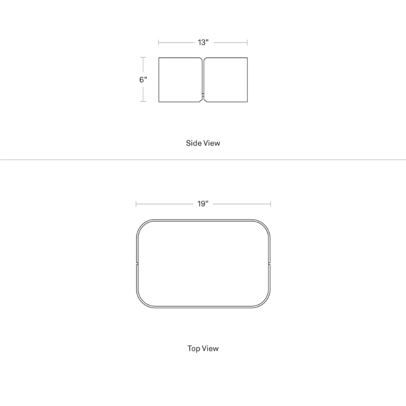 Garden Party Storage Box by BluDot dimensions