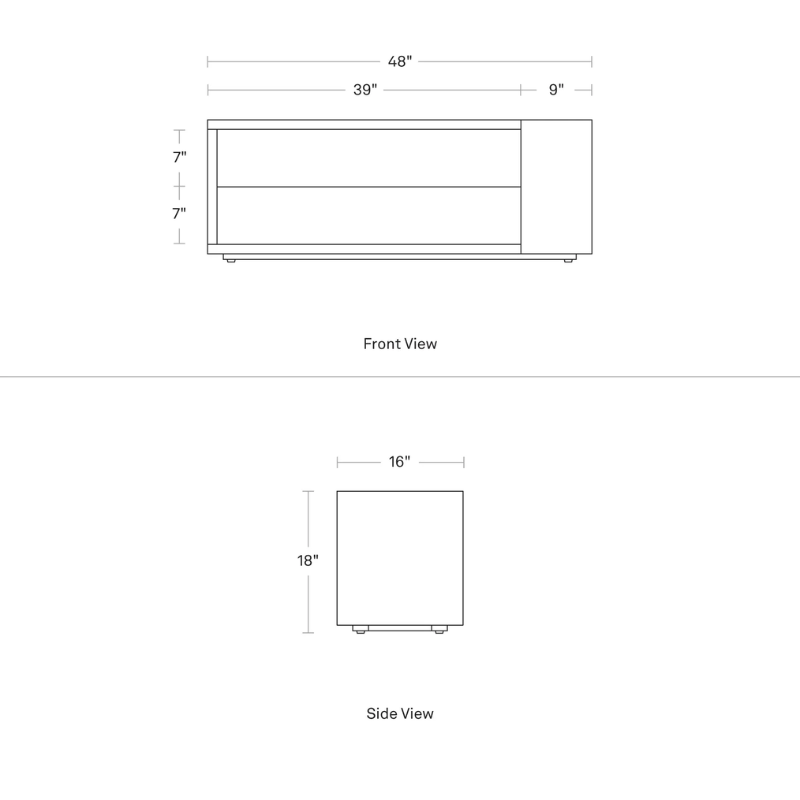 The Go Forth Bench from Blu Dot dimensions. all-groups