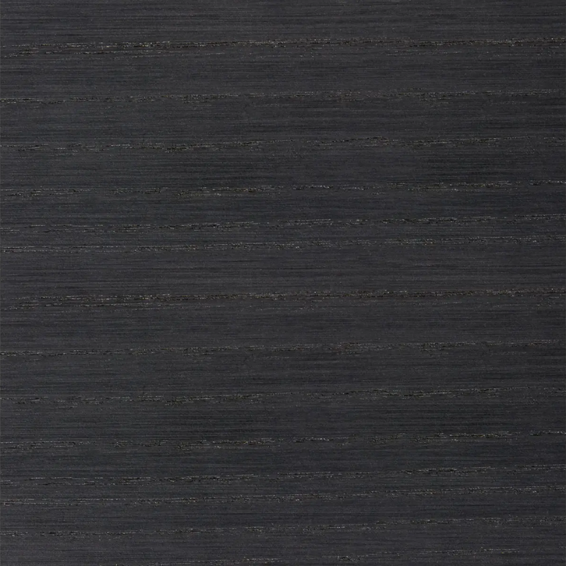 The Good Times Dining Table from Blu Dot in black on ash swatch.