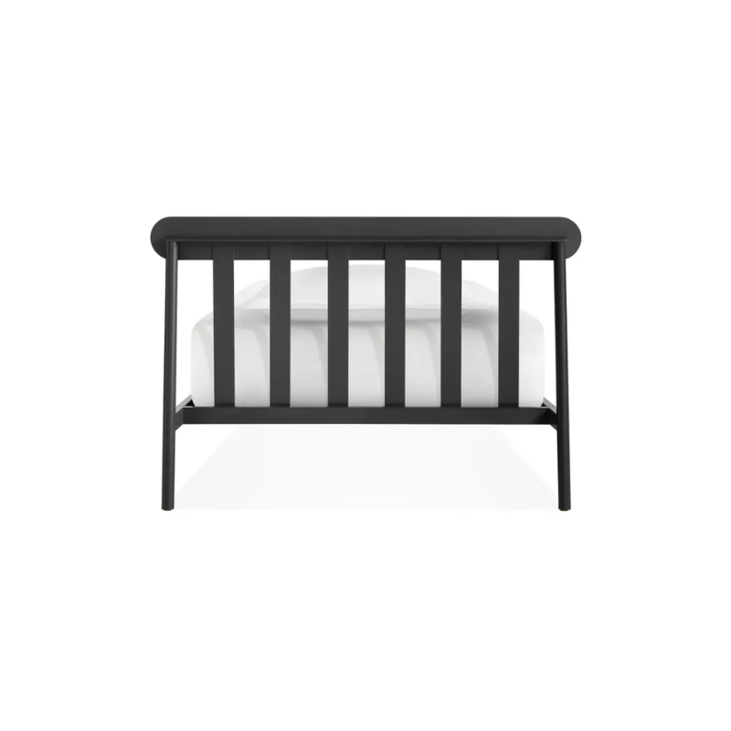 The twin size Goodie Bed from Blu Dot from the back.