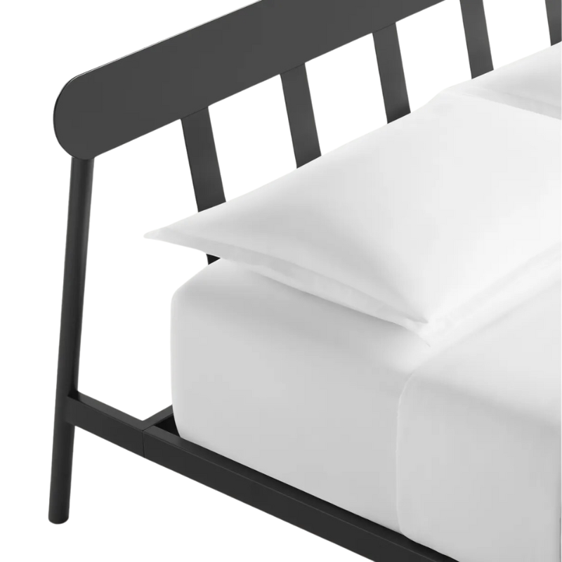 The Goodie Bed from Blu Dot in a close up.