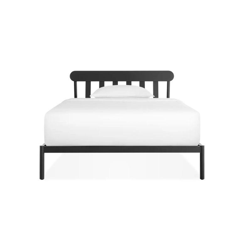 The twin size Goodie Bed from Blu Dot from the front.