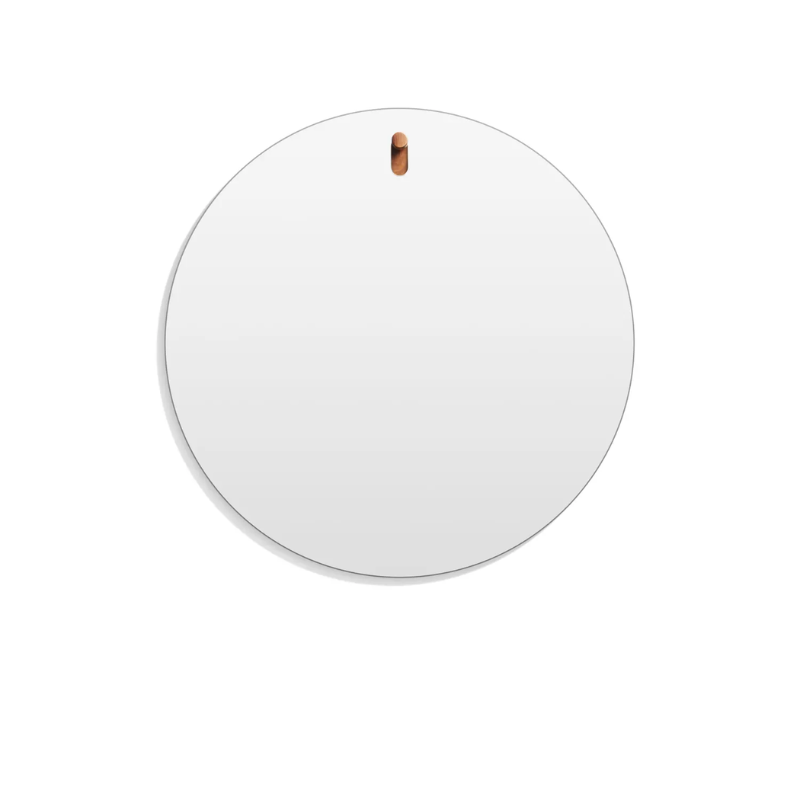 The standard Hang 1 Round Mirror from Blu Dot.