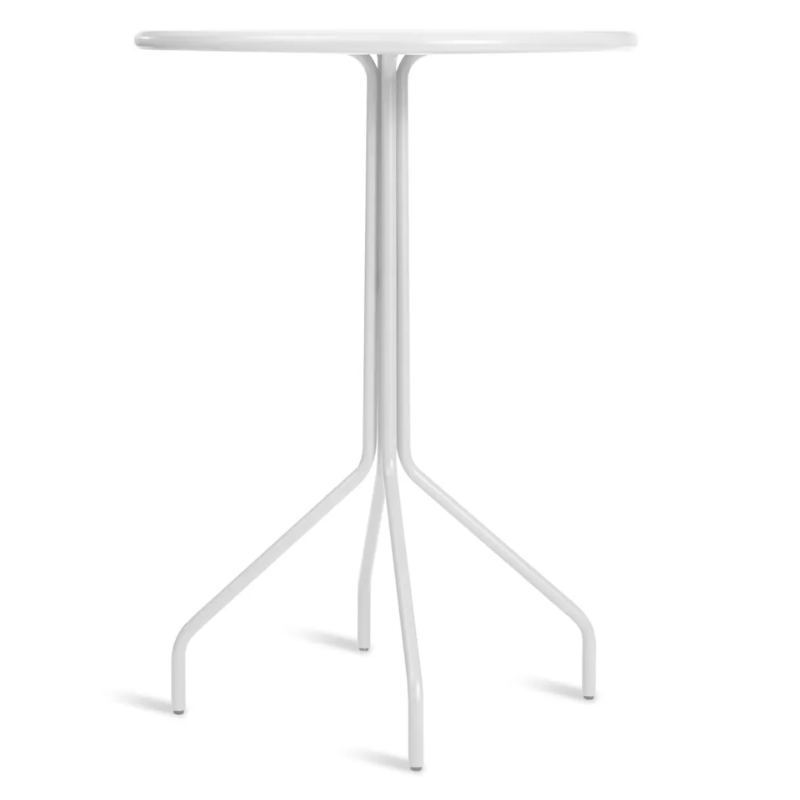 The Hot Mesh 30" Bar Table from Blu Dot in off white.