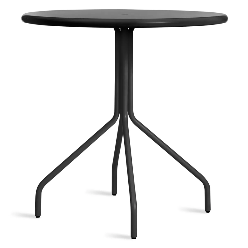 The Hot Mesh 30" Café Table from Blu Dot in black.