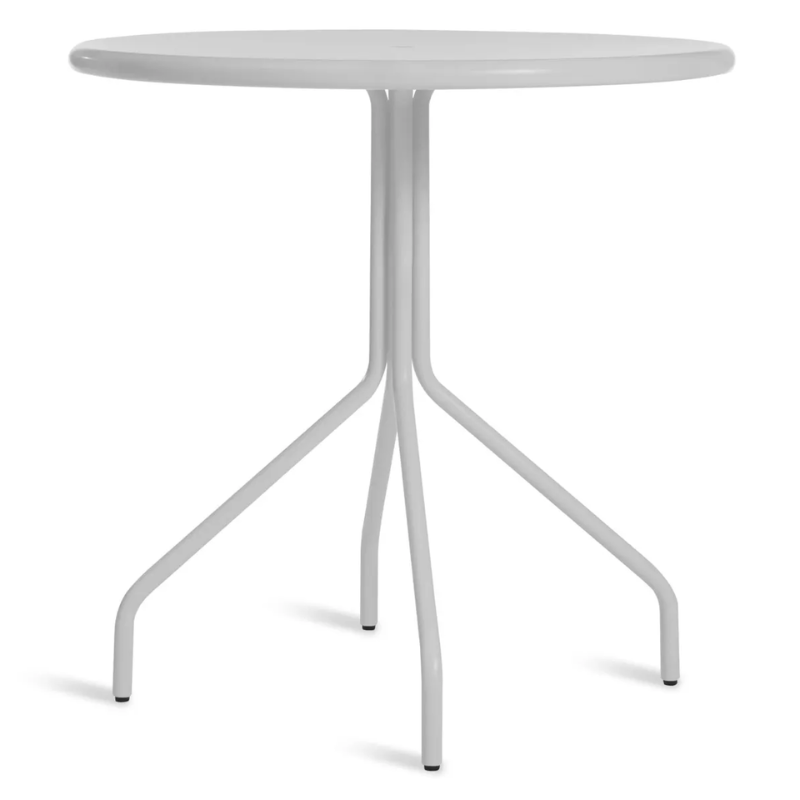 The Hot Mesh 30" Café Table from Blu Dot in off white.