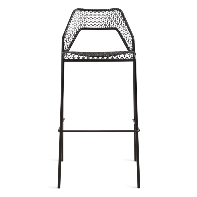 The Hot Mesh Bar Stool from Blu Dot in black.