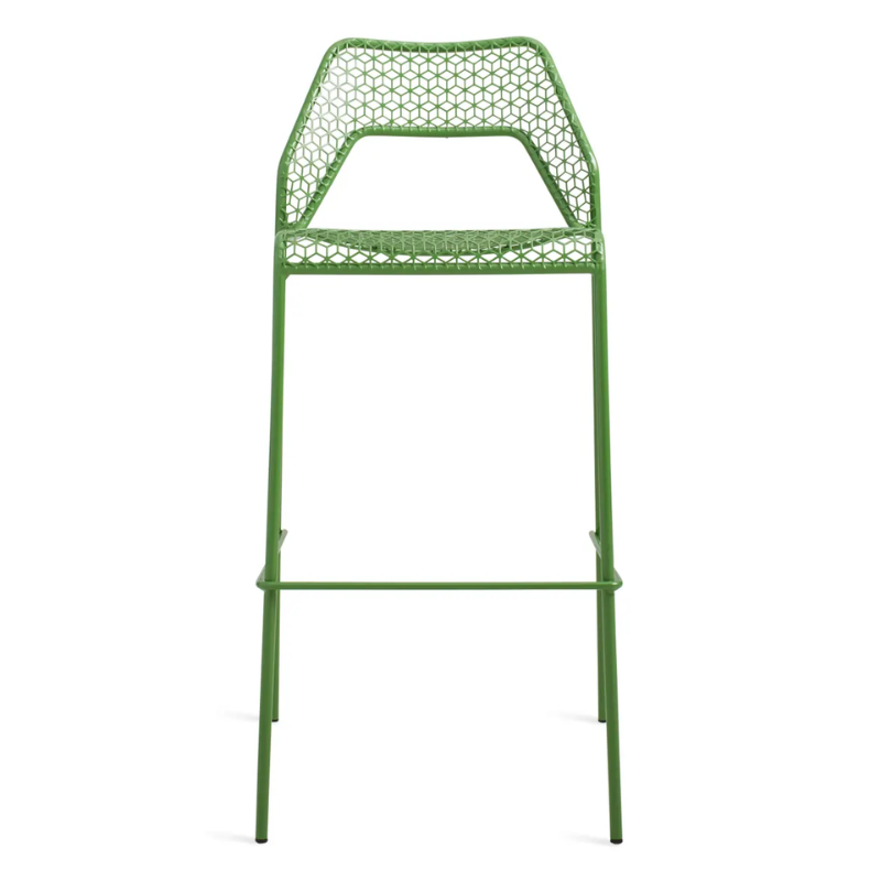 The Hot Mesh Bar Stool from Blu Dot in green.