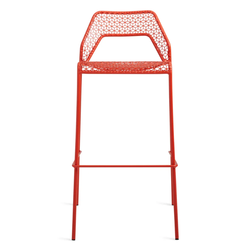 The Hot Mesh Bar Stool from Blu Dot in humble red.