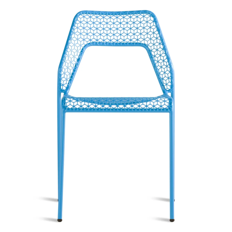 The Hot Mesh Chair from Blu Dot in simple blue.