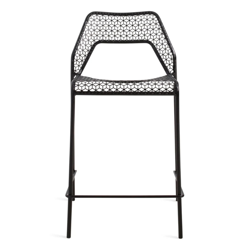 The Hot Mesh Counter Stool from Blu Dot in black.