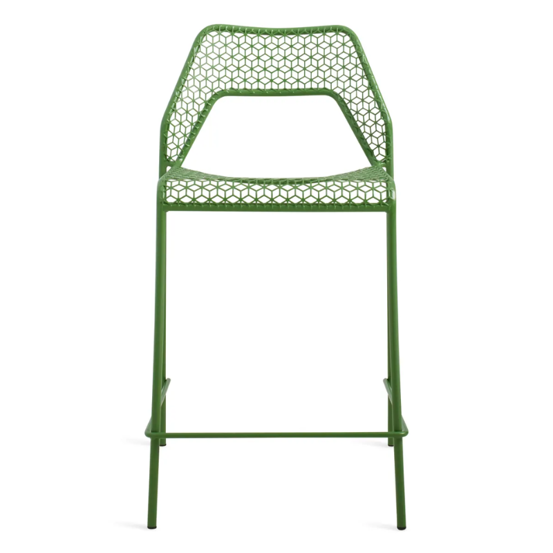 The Hot Mesh Counter Stool from Blu Dot in green.