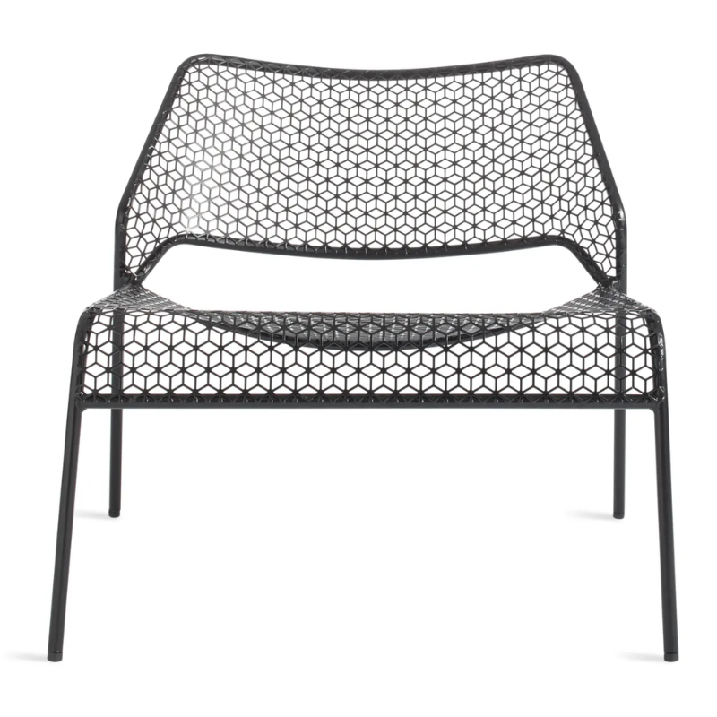 The Hot Mesh Lounge Chair from Blu Dot in black.