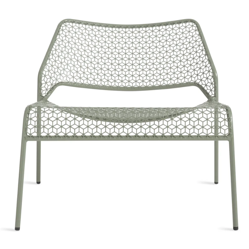 The Hot Mesh Lounge Chair from Blu Dot in grey green.