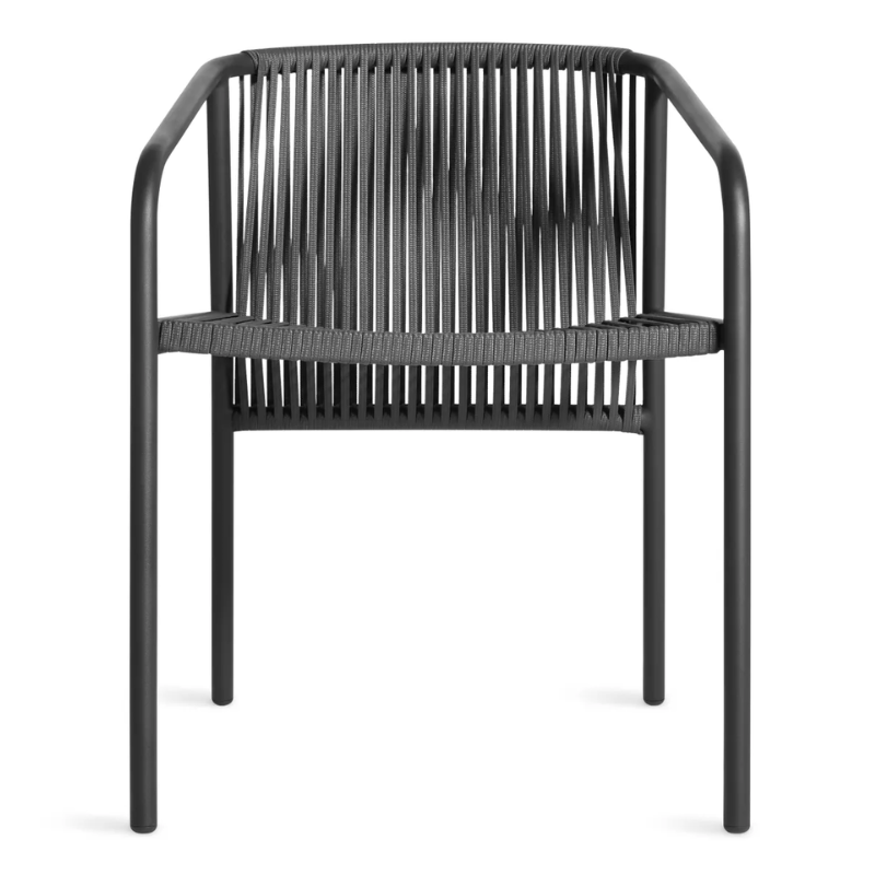 The Lookout Outdoor Chair from Blu Dot in carbon.