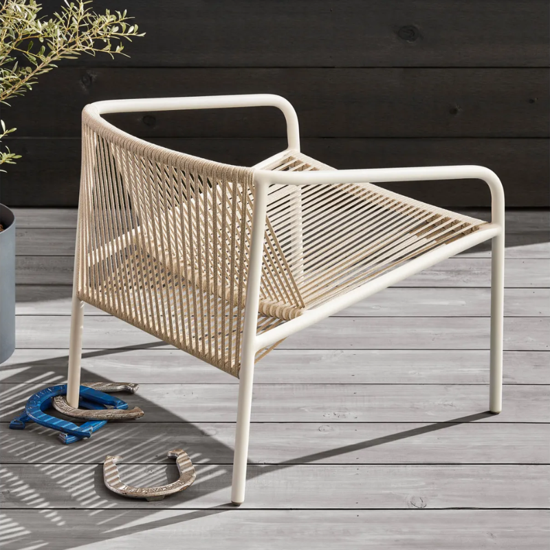 The Lookout Outdoor Lounge Chair from Blu Dot outdoors.