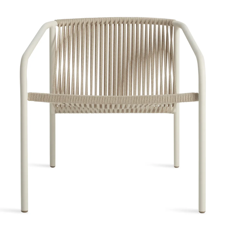 The Lookout Outdoor Lounge Chair from Blu Dot in white.