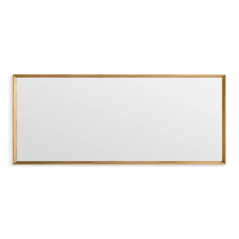 The Mode Large Mirror from Blu Dot in white oak horizontal.