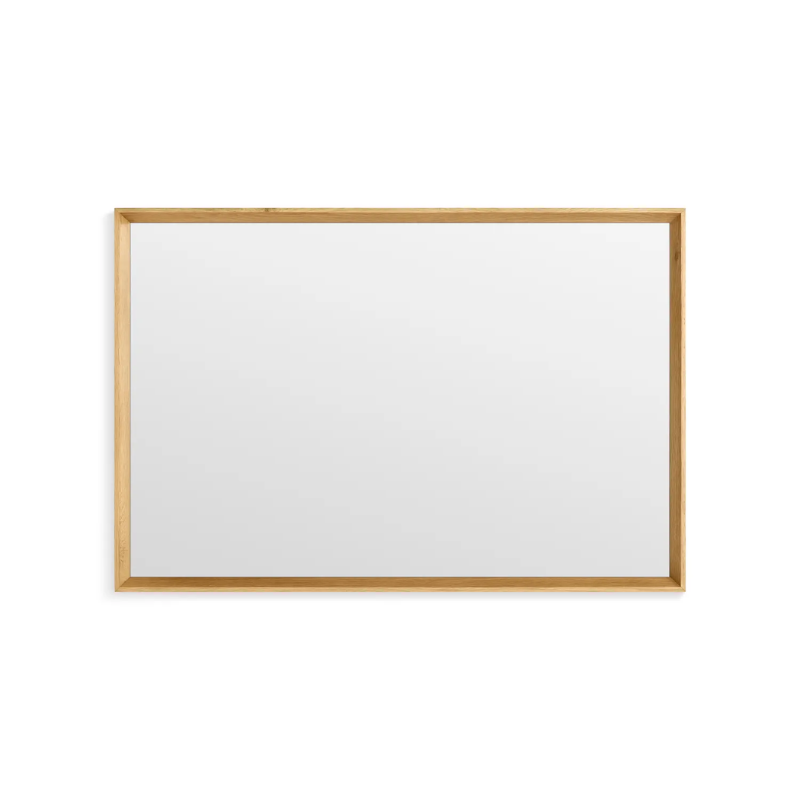The Mode Small Mirror from Blu Dot in white oak horizontal.