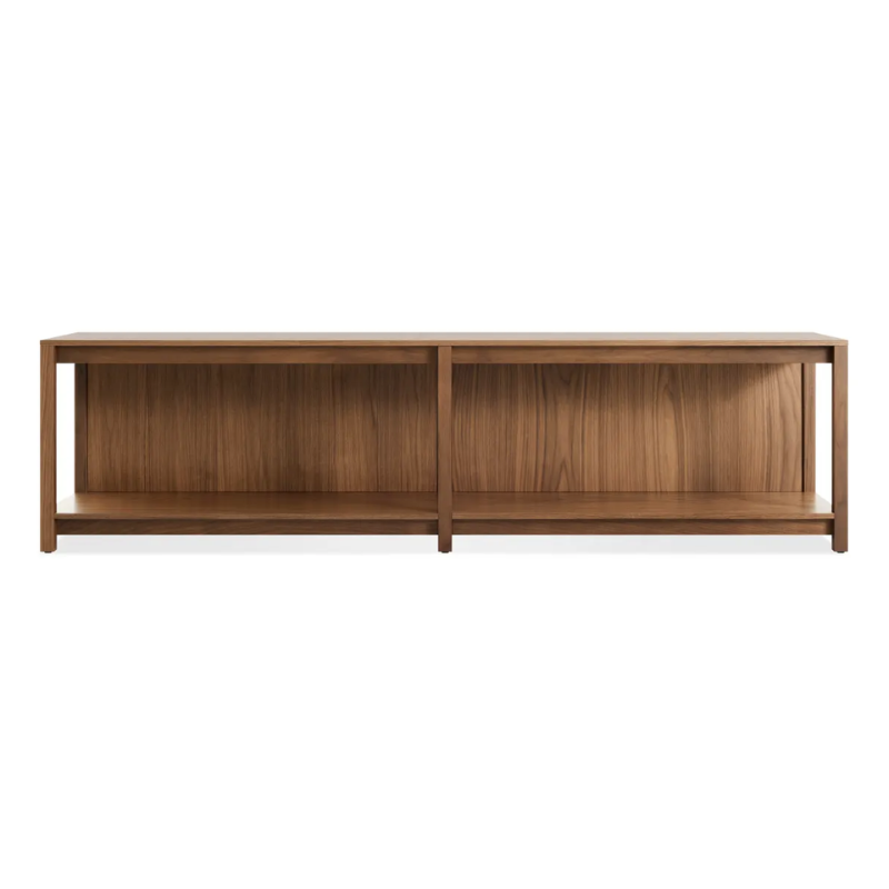 The Open Plan Bench from Blu Dot in walnut.