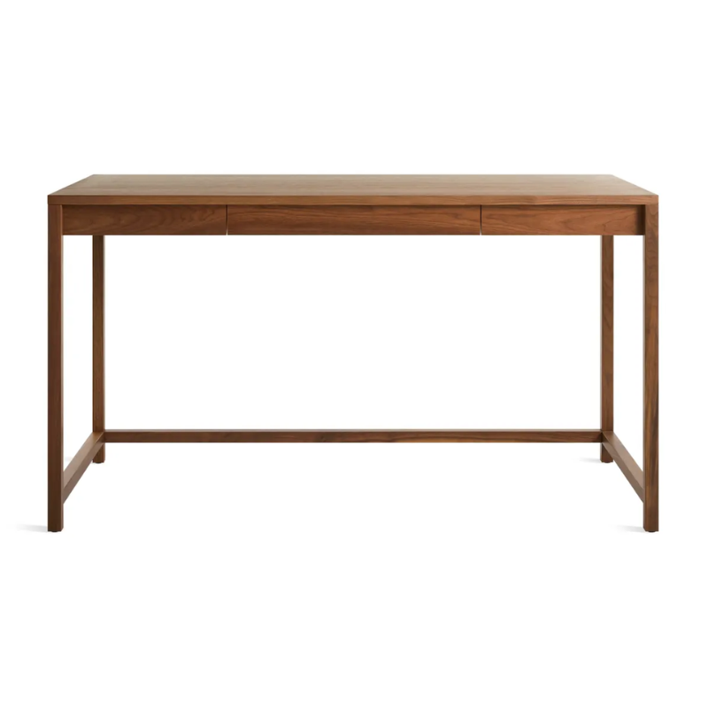 The large Open Plan Desk from Blu Dot in walnut.