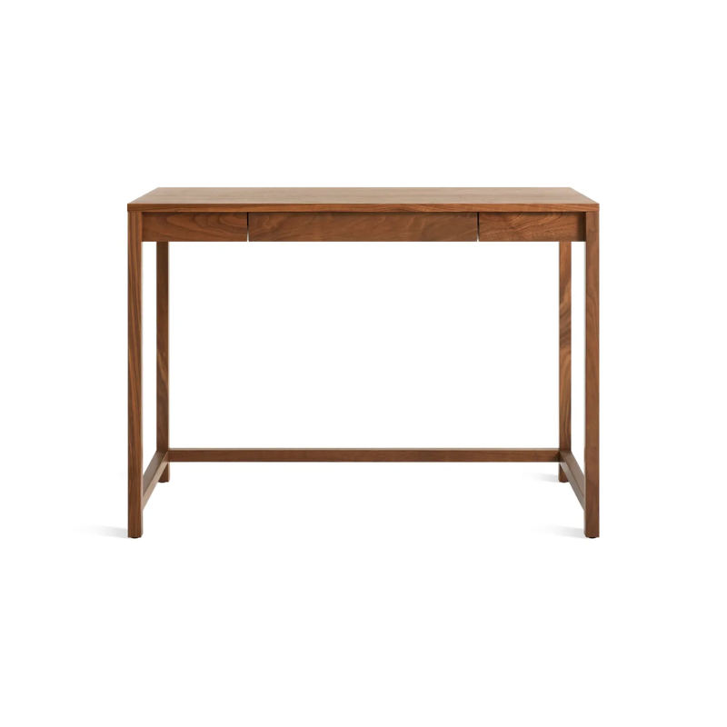 The small Open Plan Desk from Blu Dot in walnut.