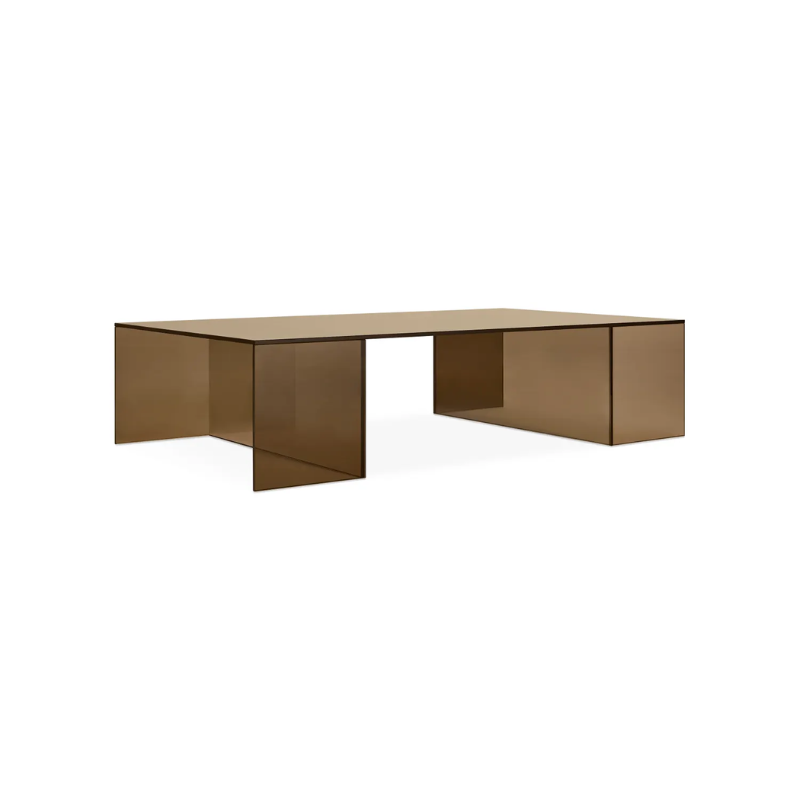 The Outline Coffee Table from Blu Dot from an angle.
