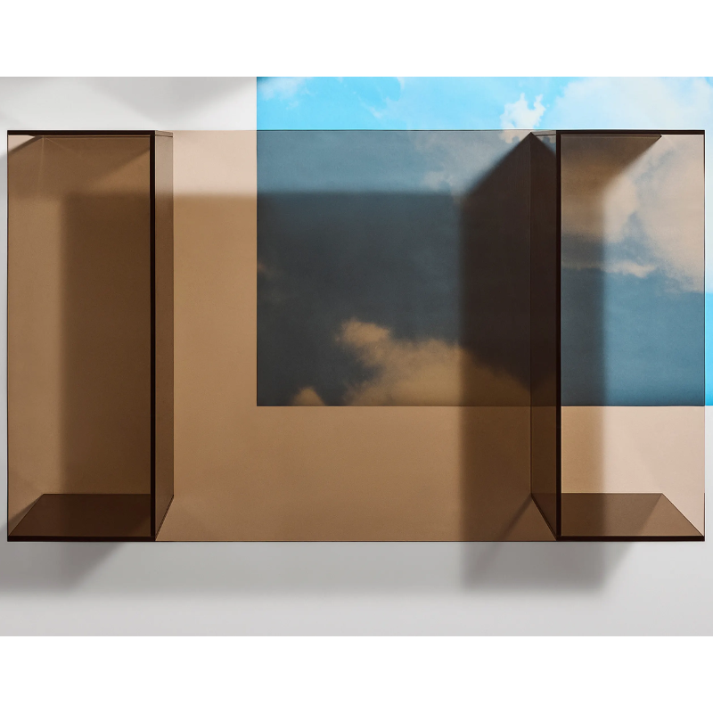 The Outline Coffee Table from Blu Dot in a living room.