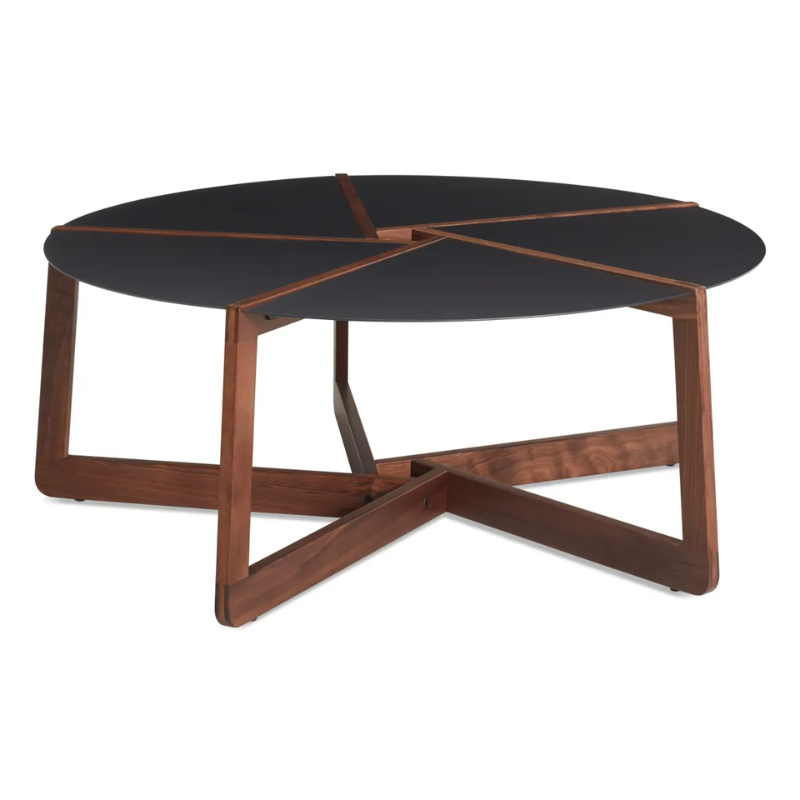 The Pi Coffee Table from Blu Dot from the a view of the top.
