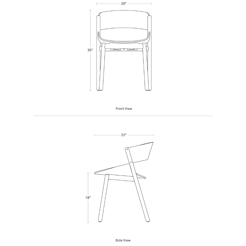 The Port Chair from Blu Dot dimensions. all-groups