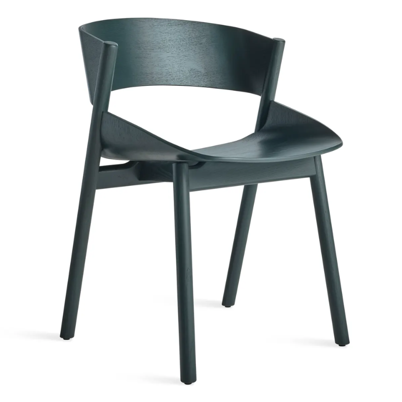 The Port Chair from Blu Dot in navy green on ash.