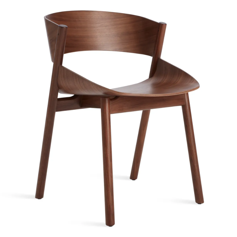 The Port Chair from Blu Dot in walnut.